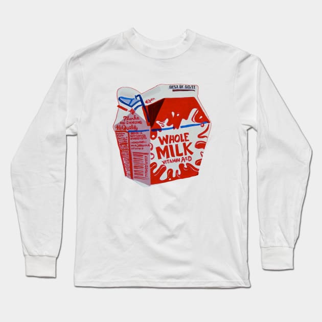 Whole Milk Long Sleeve T-Shirt by SPINADELIC